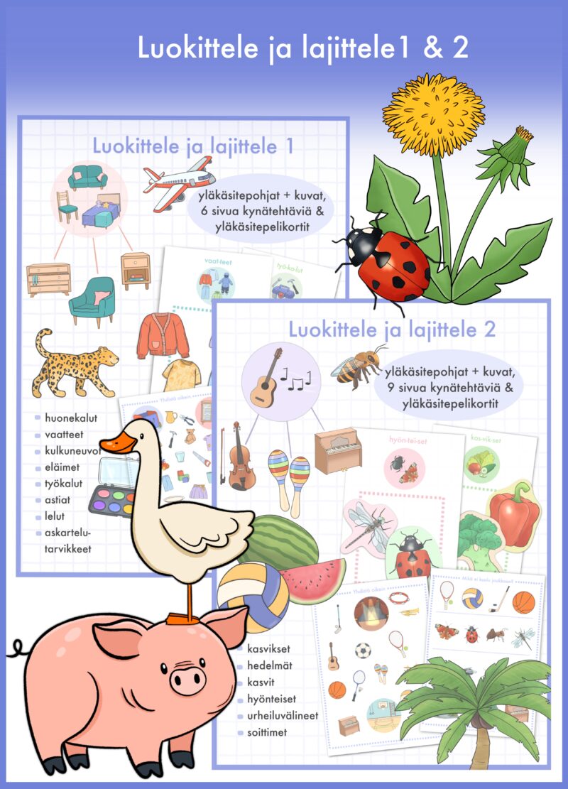 Luokittele ja lajittele 1 & 2