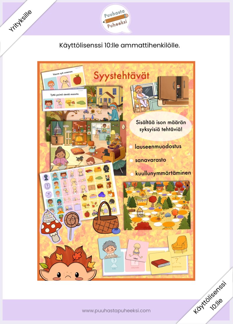 Syystehtävät - käyttölisenssi 10:lle ammattihenkilölle