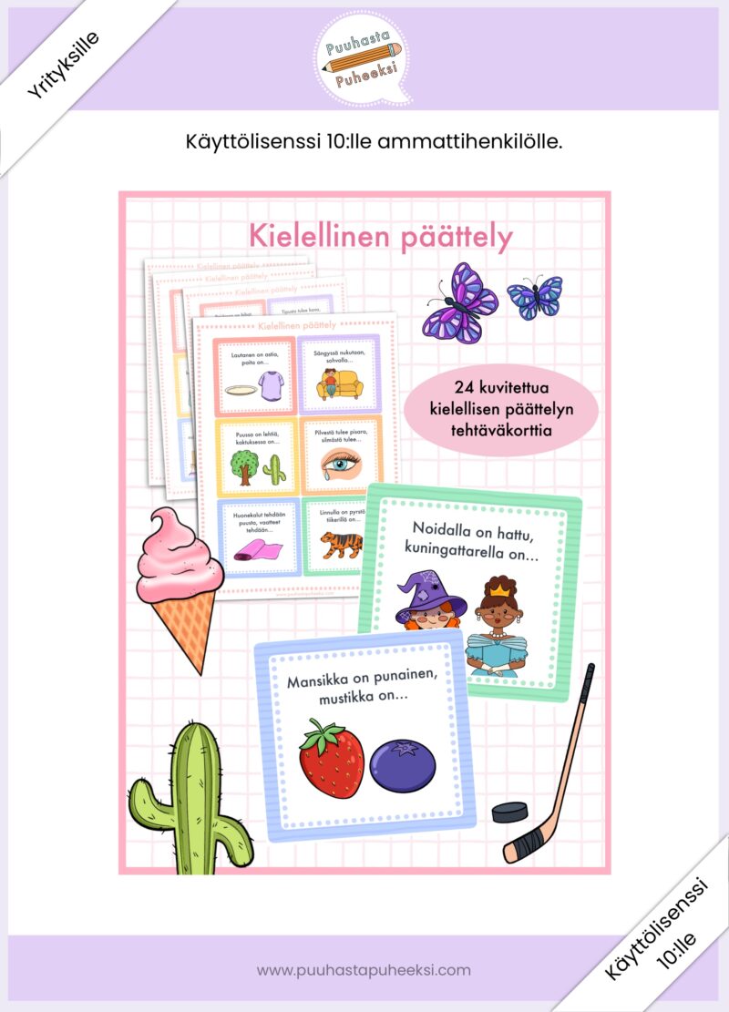 Kielellinen päättely - käyttölisenssi 10:lle ammattihenkilölle